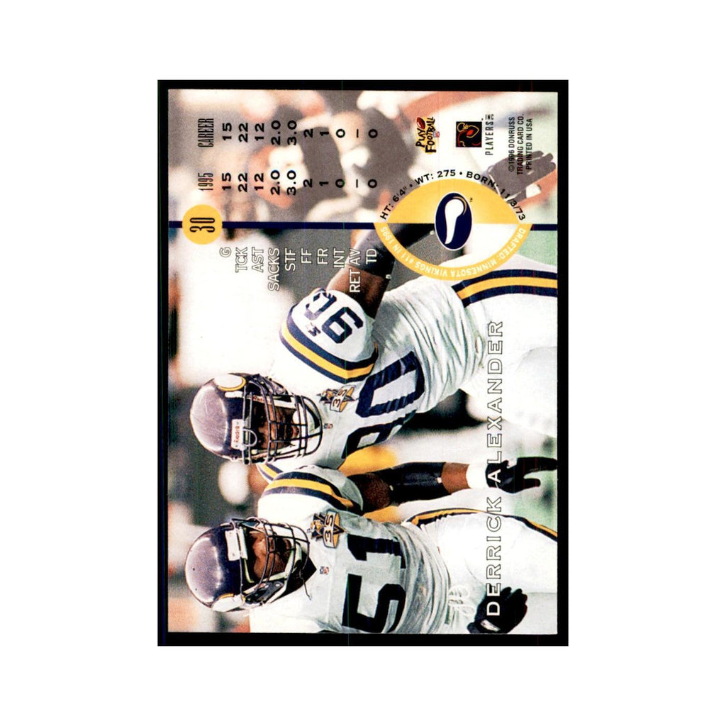 1996 Leaf Derrick Alexander Vikings #30