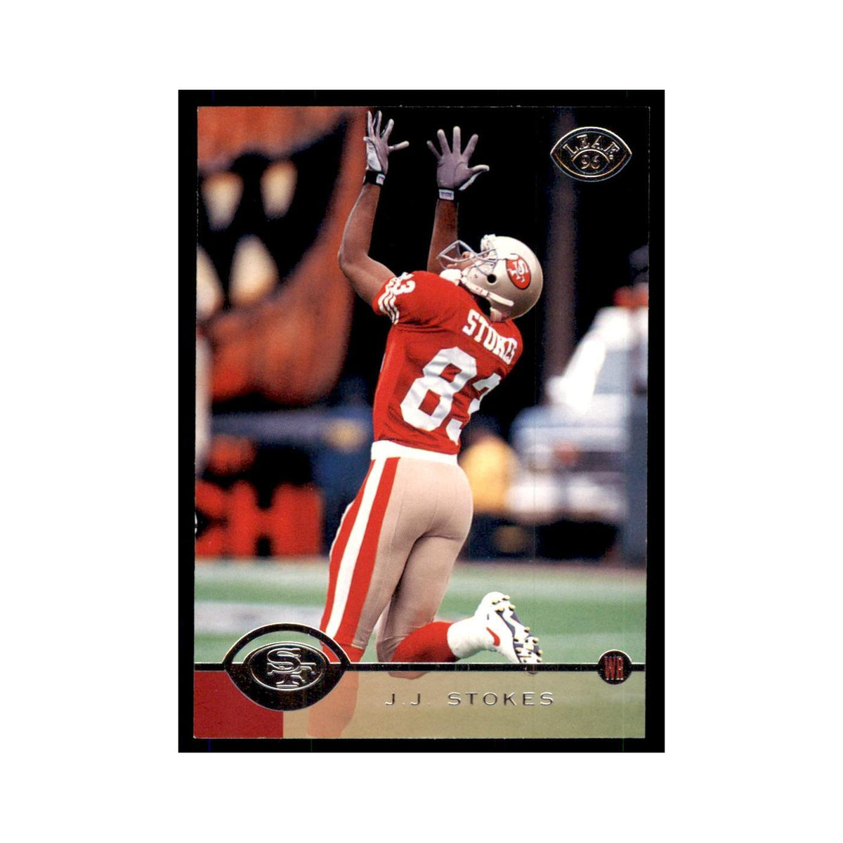 1996 Leaf J.J. Stokes 49ers #36