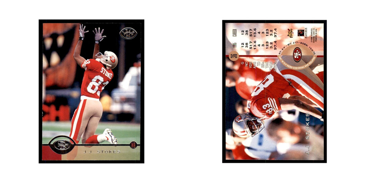 1996 Leaf J.J. Stokes 49ers #36