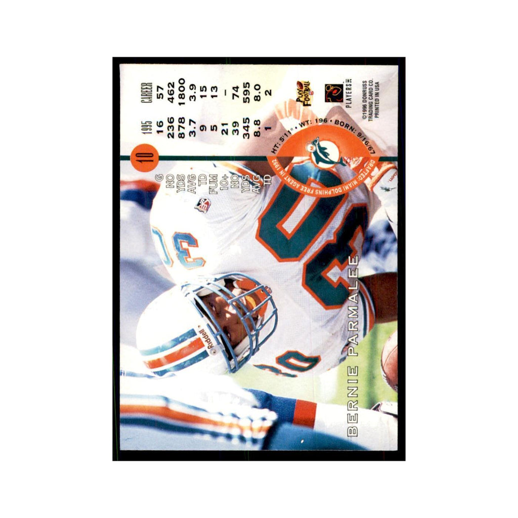 1996 Leaf Bernie Parmalee Dolphins #10