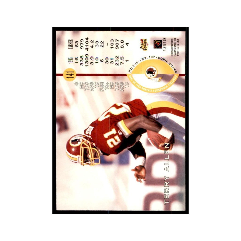 1996 Leaf Terry Allen Redskins #141
