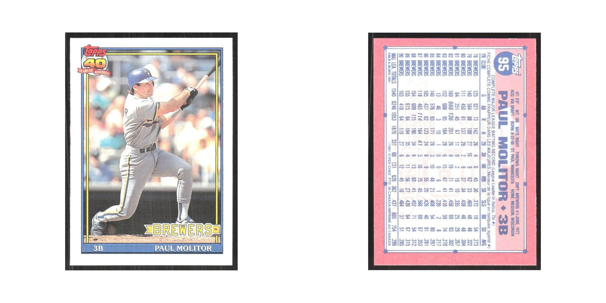 1991 O-Pee-Chee Paul Molitor Brewers #95