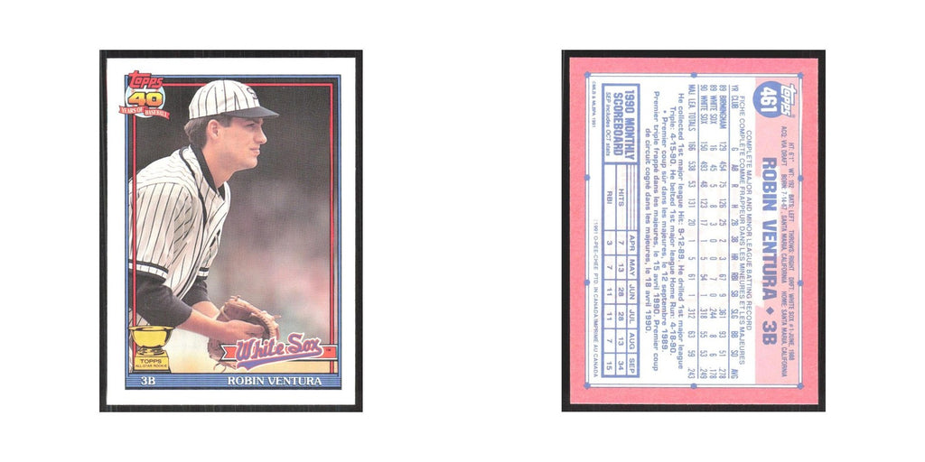1991 O-Pee-Chee Robin Ventura Gold Cup White Sox #461
