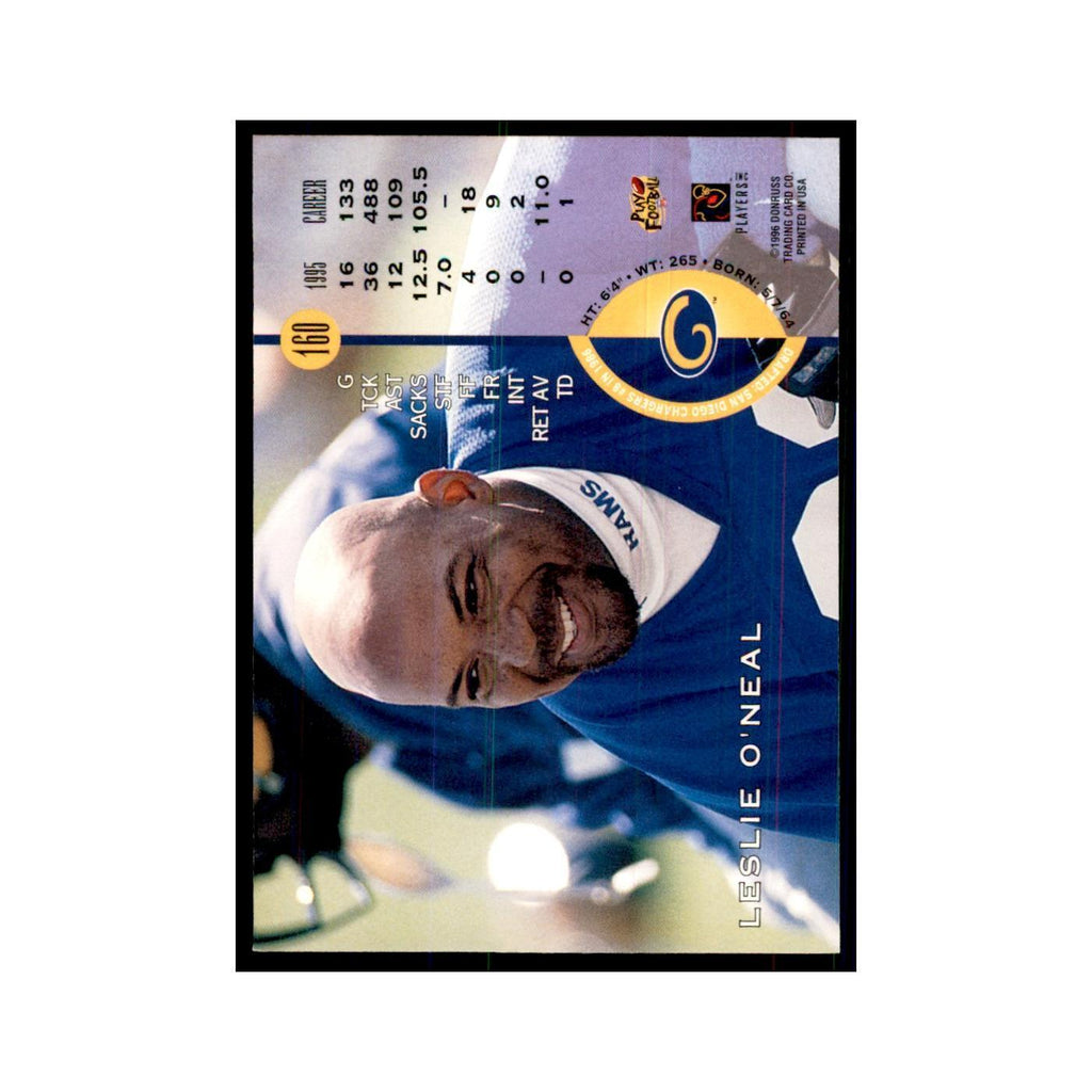 1996 Leaf Leslie O'Neal St. Louis Rams #160