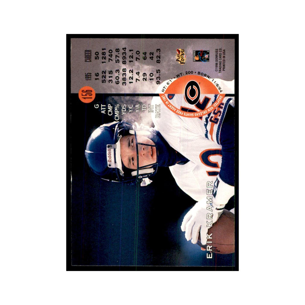 1996 Leaf Erik Kramer Bears #156