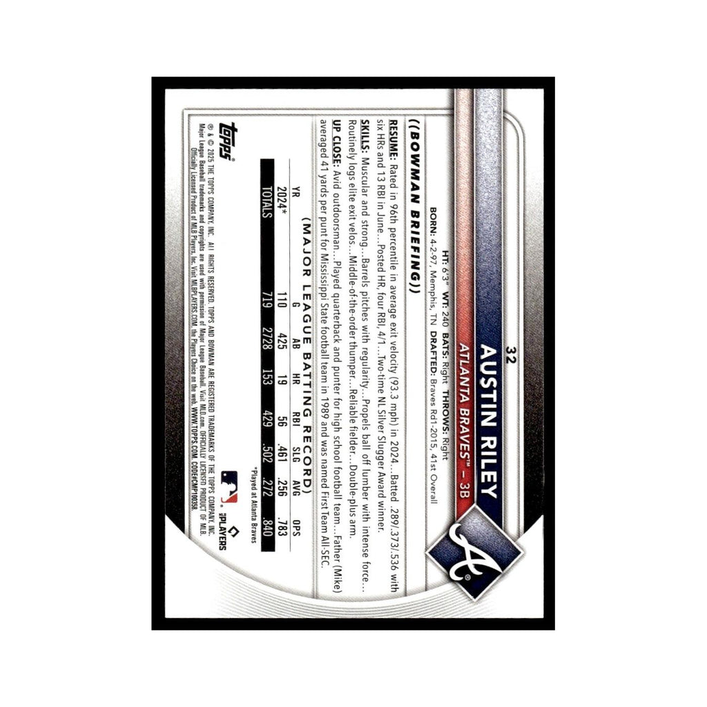 2025 Bowman Austin Riley Braves #32