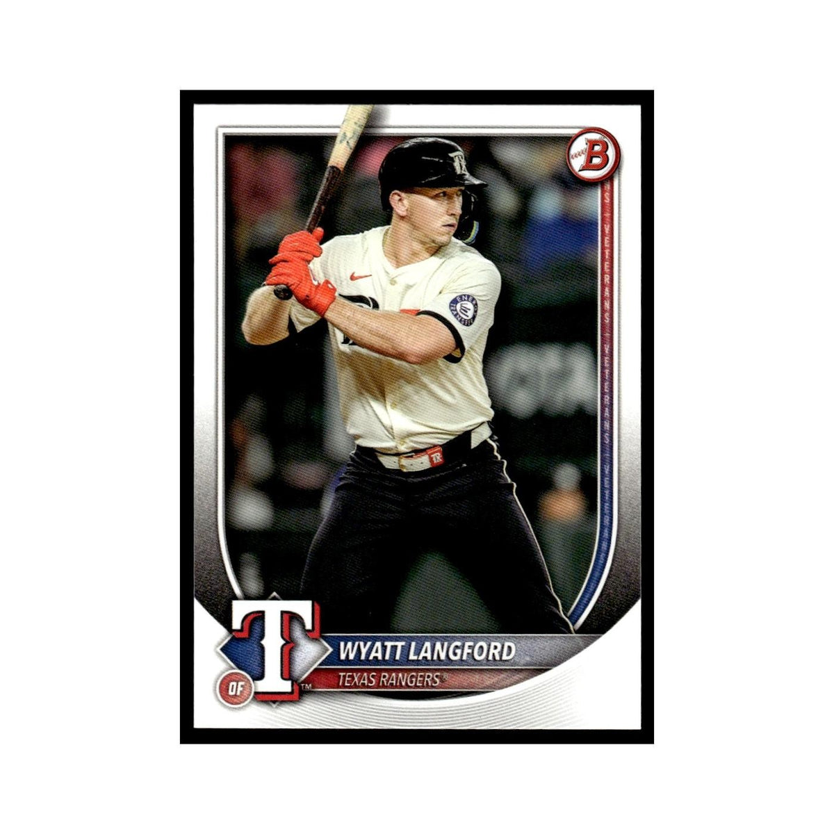 2025 Bowman Wyatt Langford Rangers #33