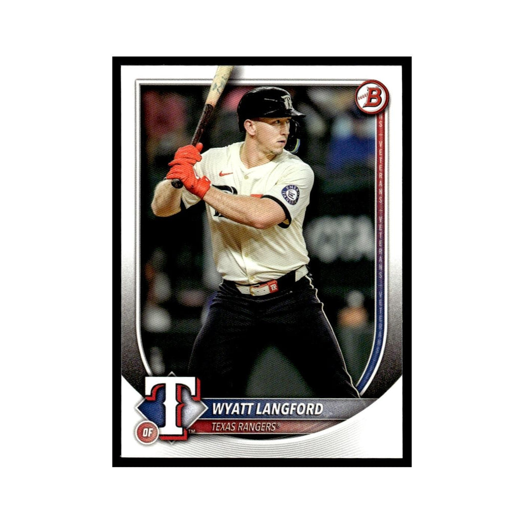 2025 Bowman Wyatt Langford Rangers #33