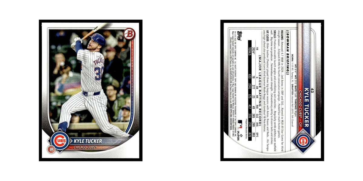 2025 Bowman Kyle Tucker Cubs #43