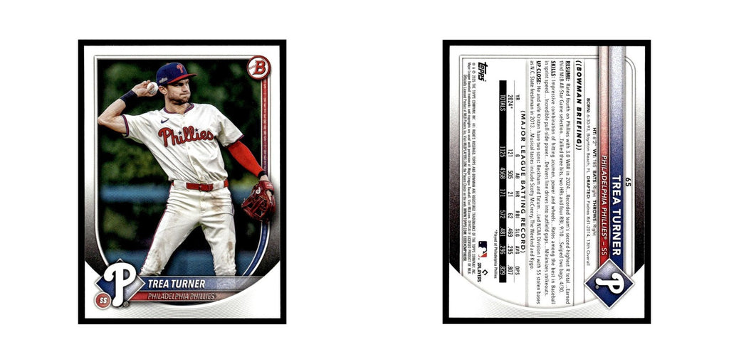 2025 Bowman Trea Turner Phillies #65