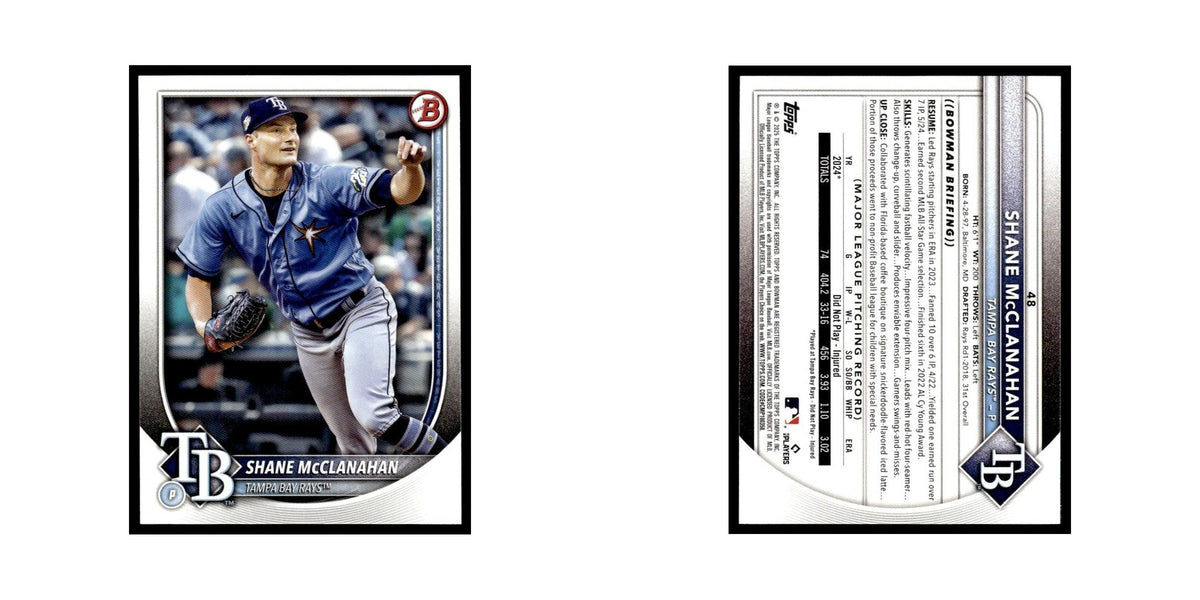 2025 Bowman Shane McClanahan Rays #48