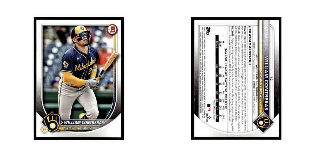 2025 Bowman William Contreras Brewers #70