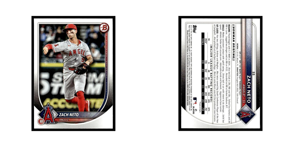 2025 Bowman Zach Neto Angels #55