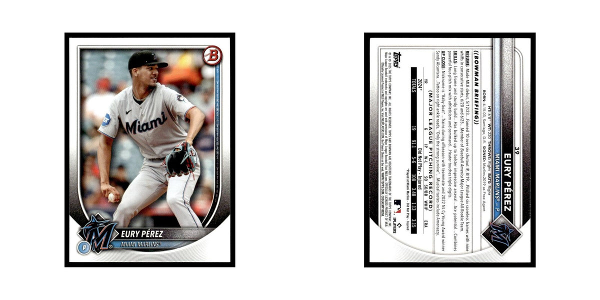 2025 Bowman Eury Perez Marlins #39