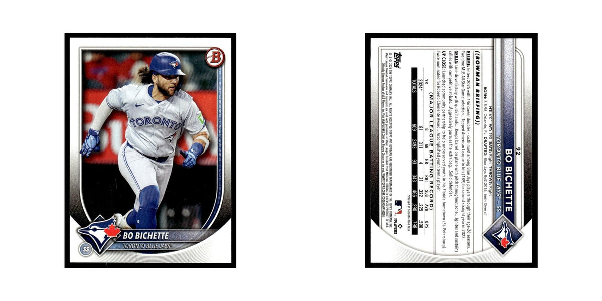 2025 Bowman Bo Bichette Blue Jays #92