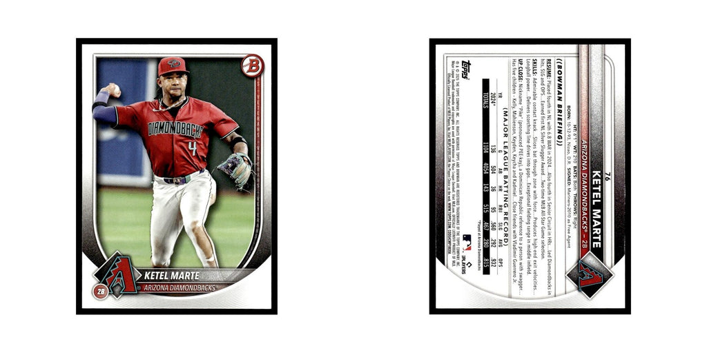 2025 Bowman Ketel Marte Diamondbacks #76