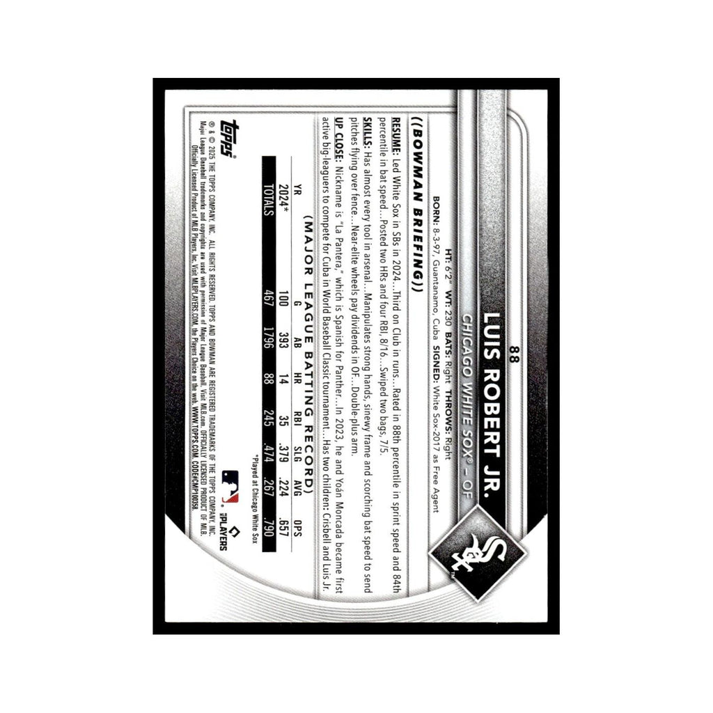2025 Bowman Luis Robert Jr. White Sox #88