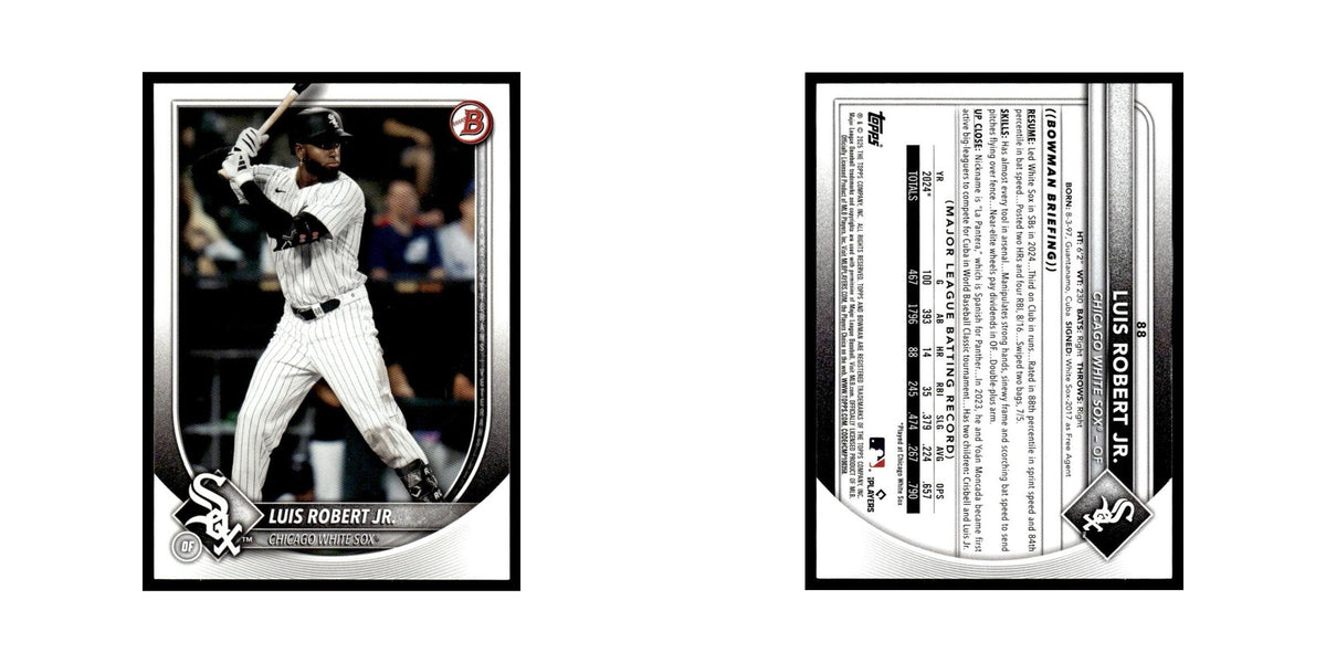 2025 Bowman Luis Robert Jr. White Sox #88