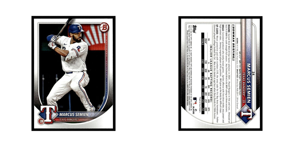 2025 Bowman Marcus Semien Rangers #24