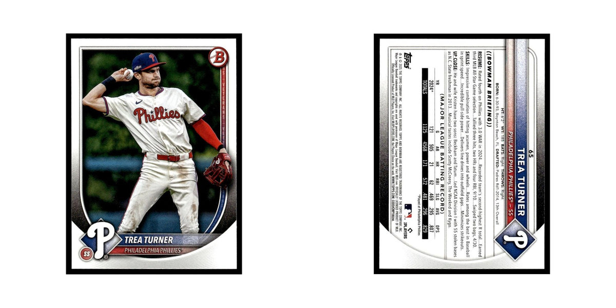 2025 Bowman Trea Turner Phillies #65
