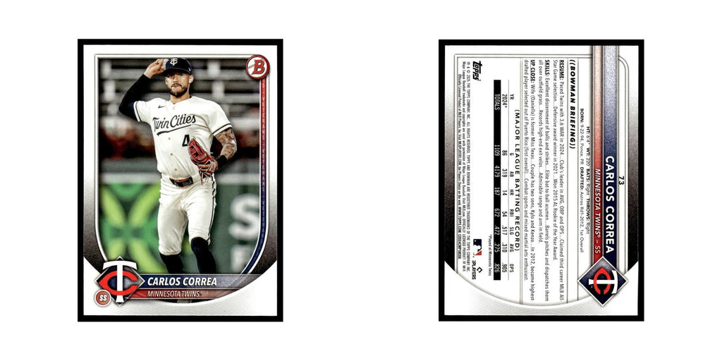 2025 Bowman Carlos Correa Twins #73