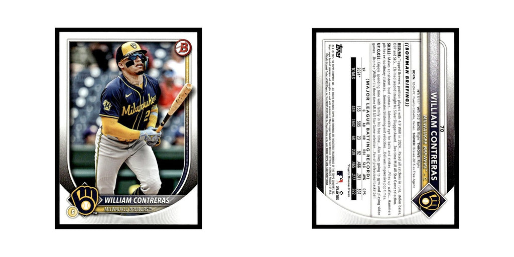 2025 Bowman William Contreras Brewers #70