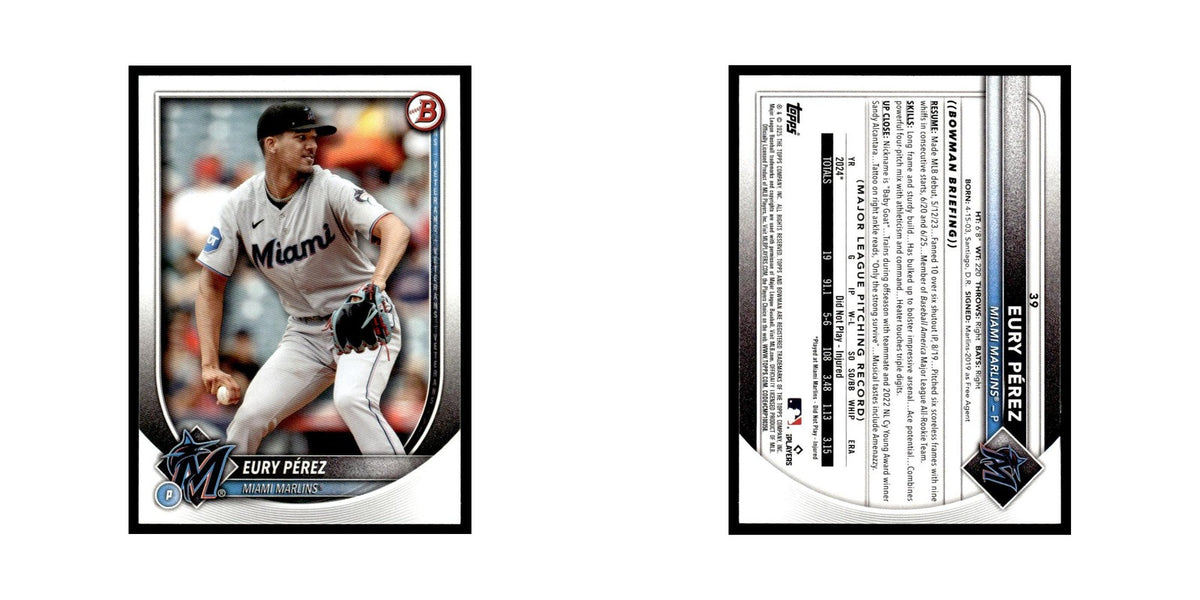2025 Bowman Eury Perez Marlins #39