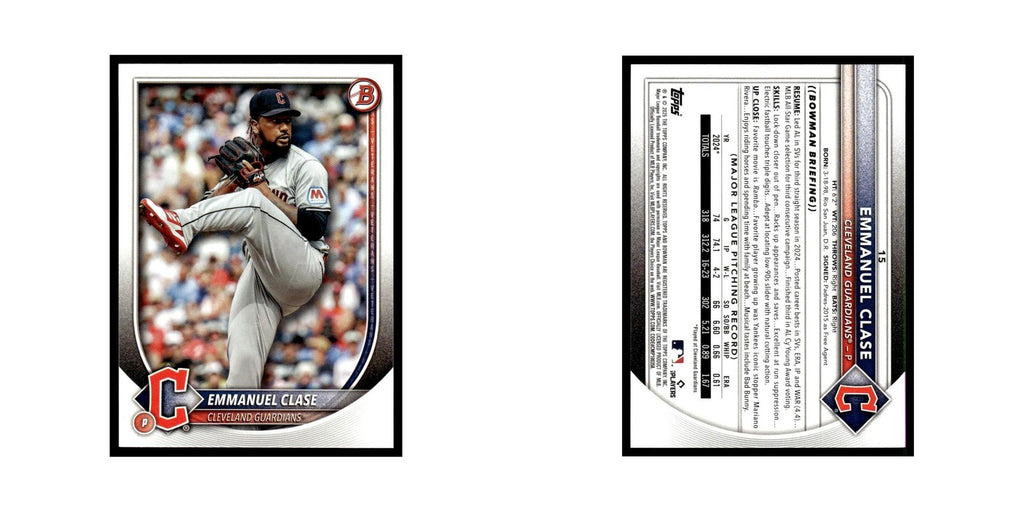 2025 Bowman Emmanuel Clase Guardians #15