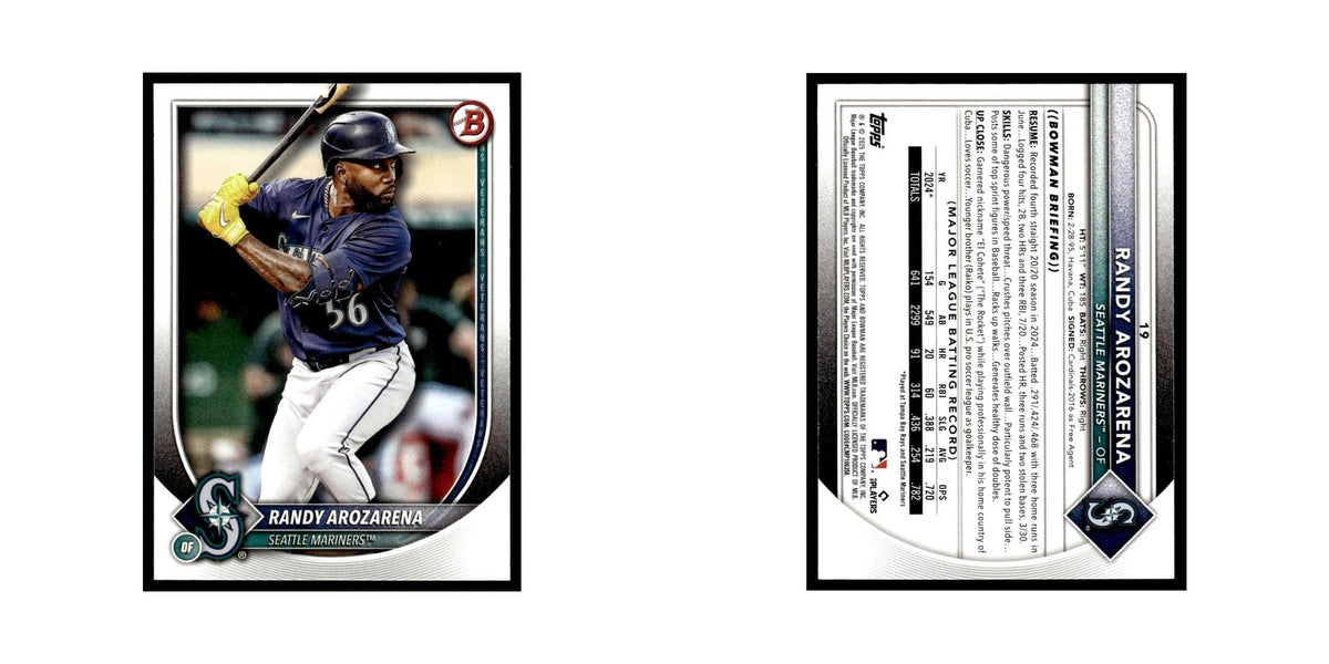 2025 Bowman Randy Arozarena Mariners #19