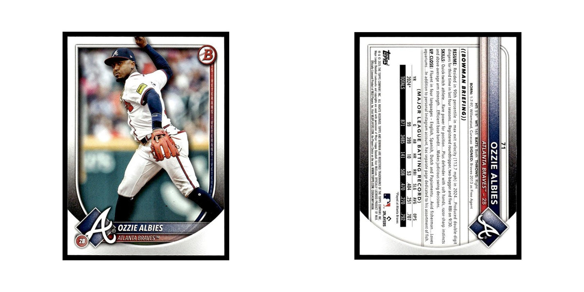 2025 Bowman Ozzie Albies Braves #71