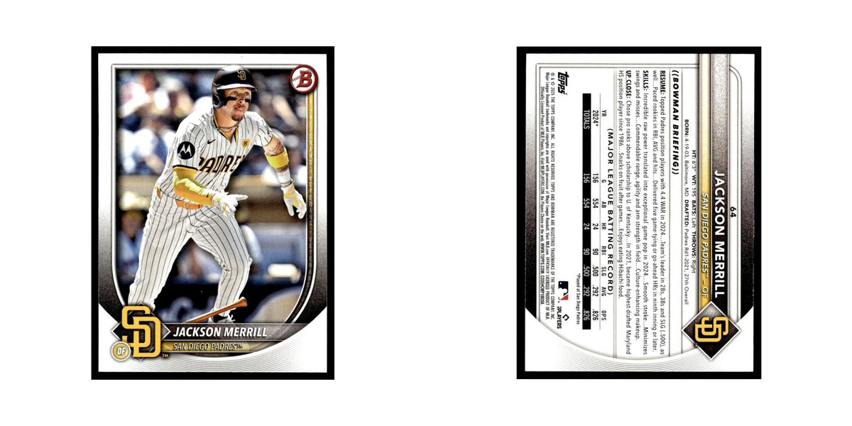 2025 Bowman Jackson Merrill Padres #64