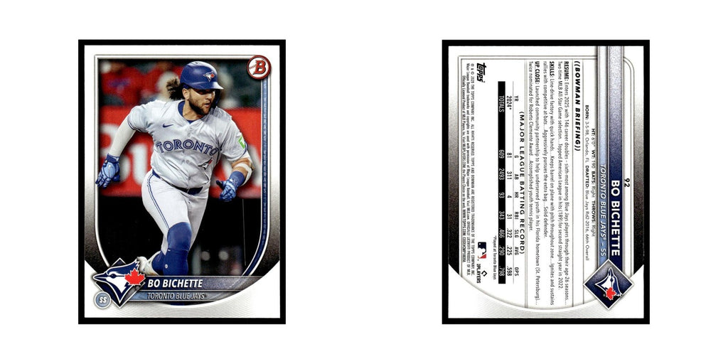 2025 Bowman Bo Bichette Blue Jays #92