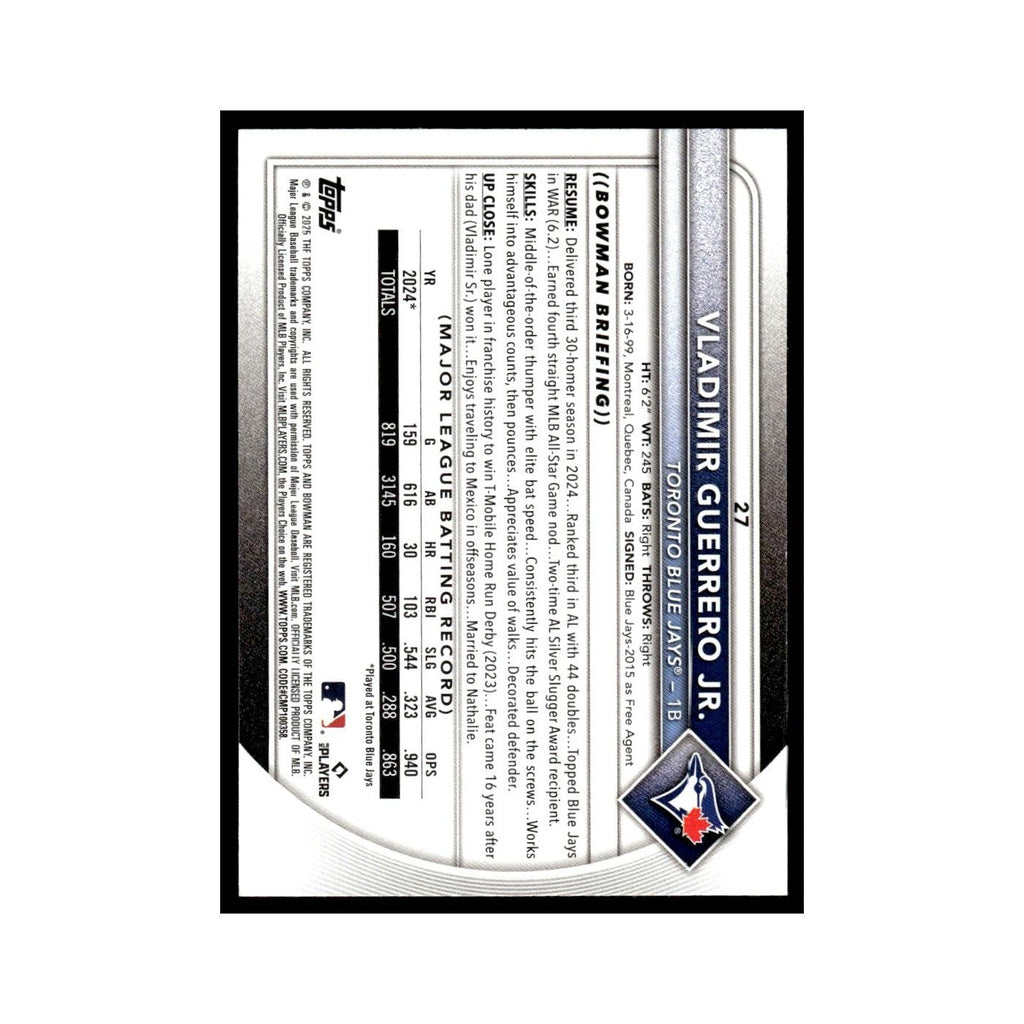 2025 Bowman Vladimir Guerrero Jr. Blue Jays #27