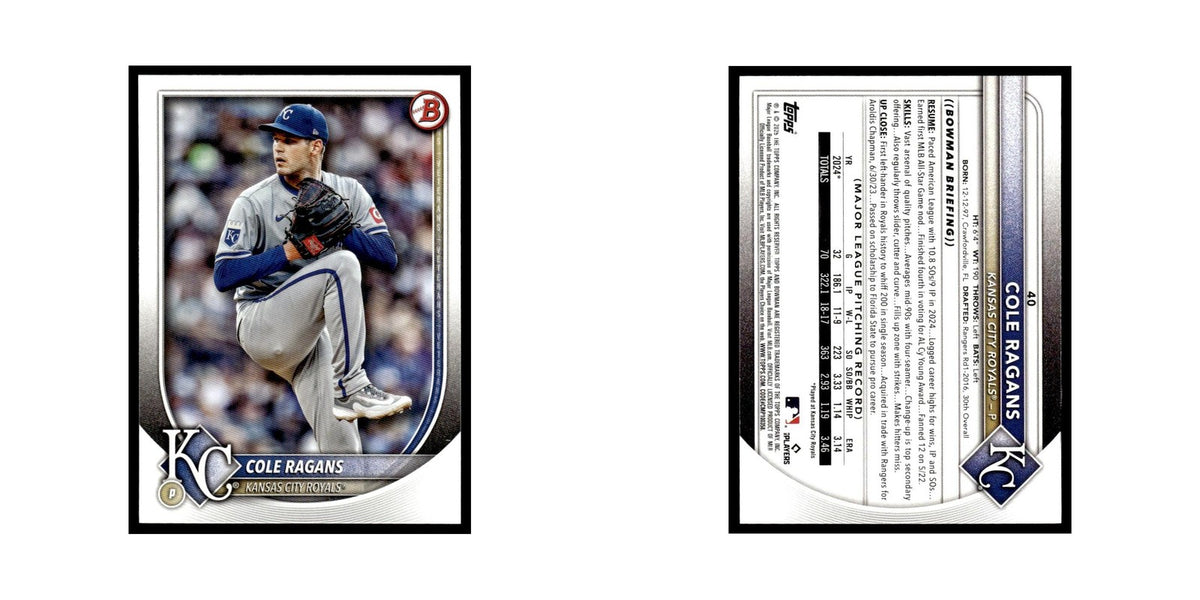 2025 Bowman Cole Ragans Royals #40