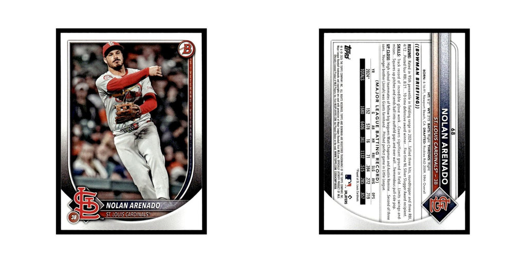 2025 Bowman Nolan Arenado Cardinals #68