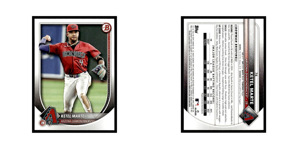 2025 Bowman Ketel Marte Diamondbacks #76