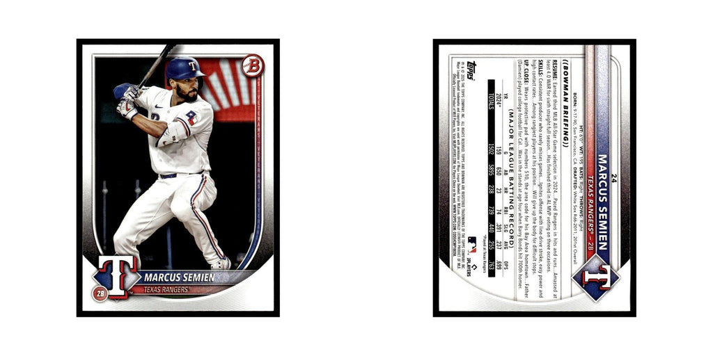 2025 Bowman Marcus Semien Rangers #24