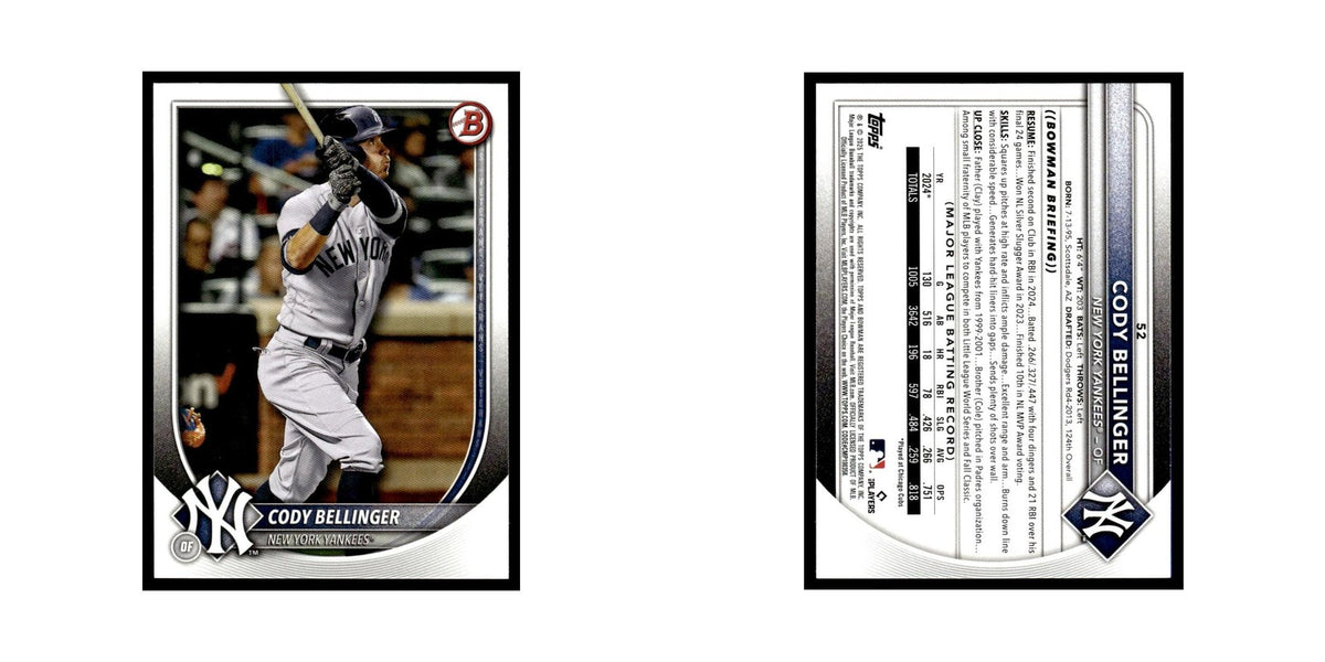 2025 Bowman Cody Bellinger Yankees #52