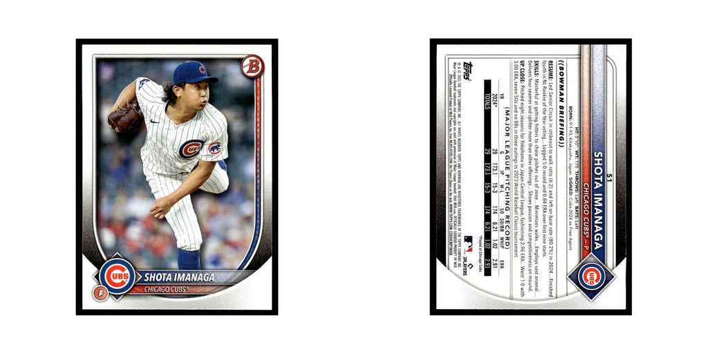 2025 Bowman Shota Imanaga Cubs #51