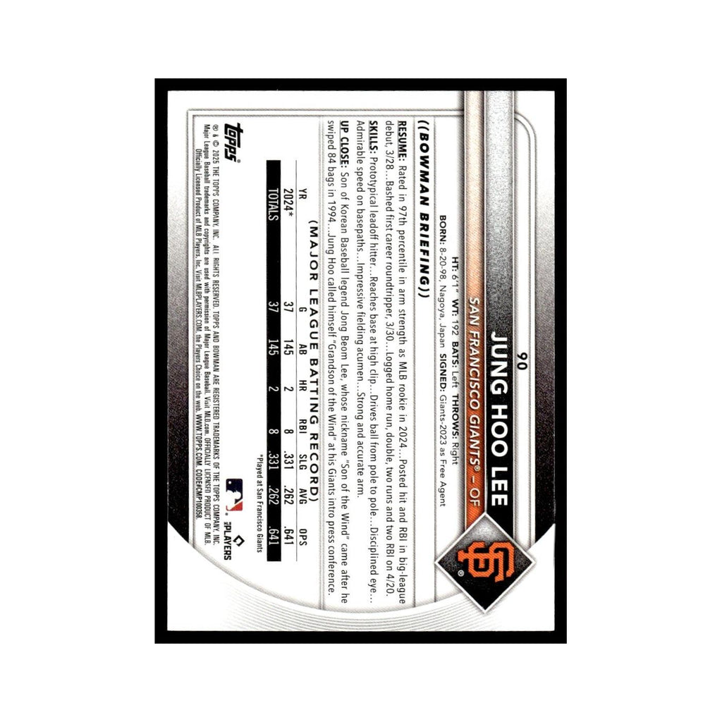 2025 Bowman Jung Hoo Lee Giants #90