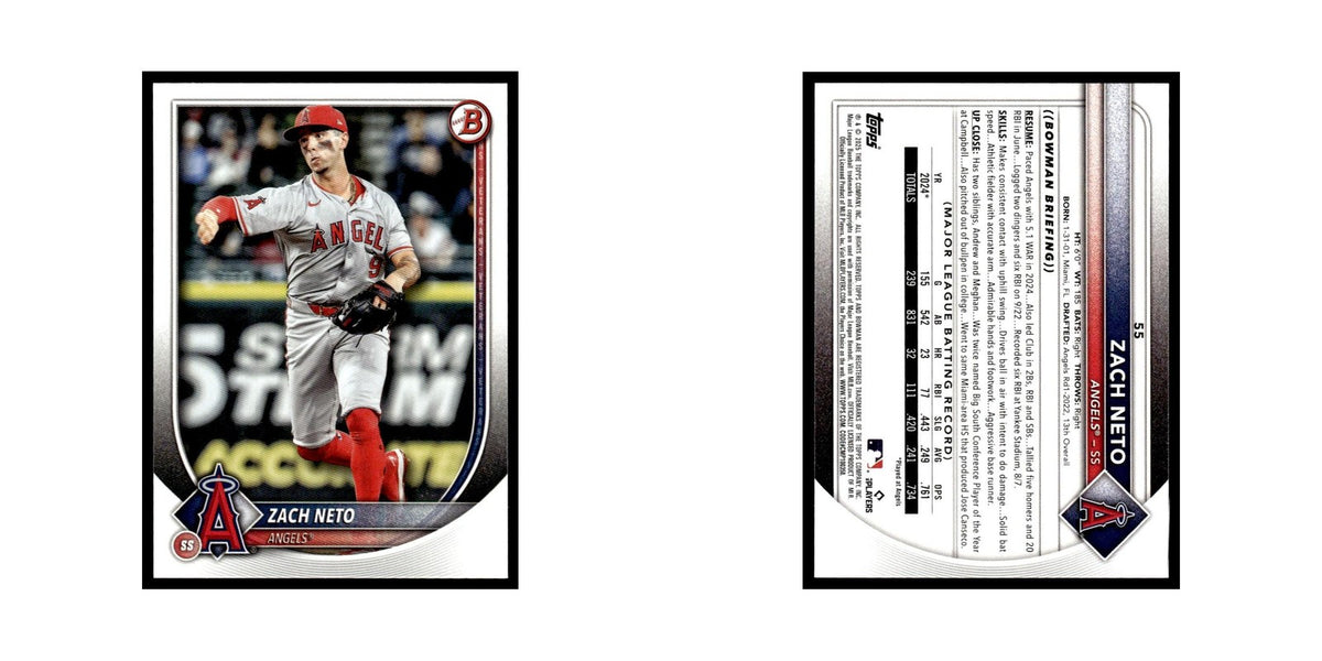 2025 Bowman Zach Neto Angels #55
