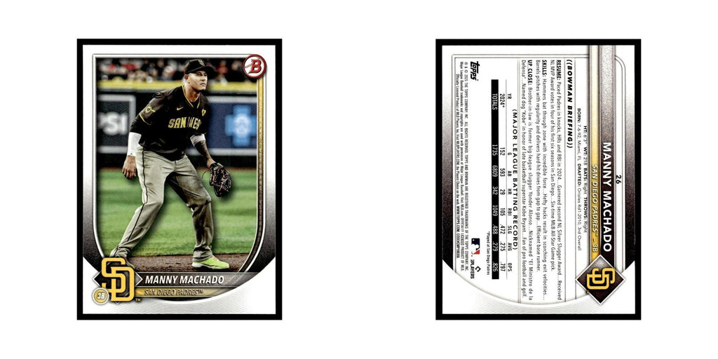 2025 Bowman Manny Machado Padres #26
