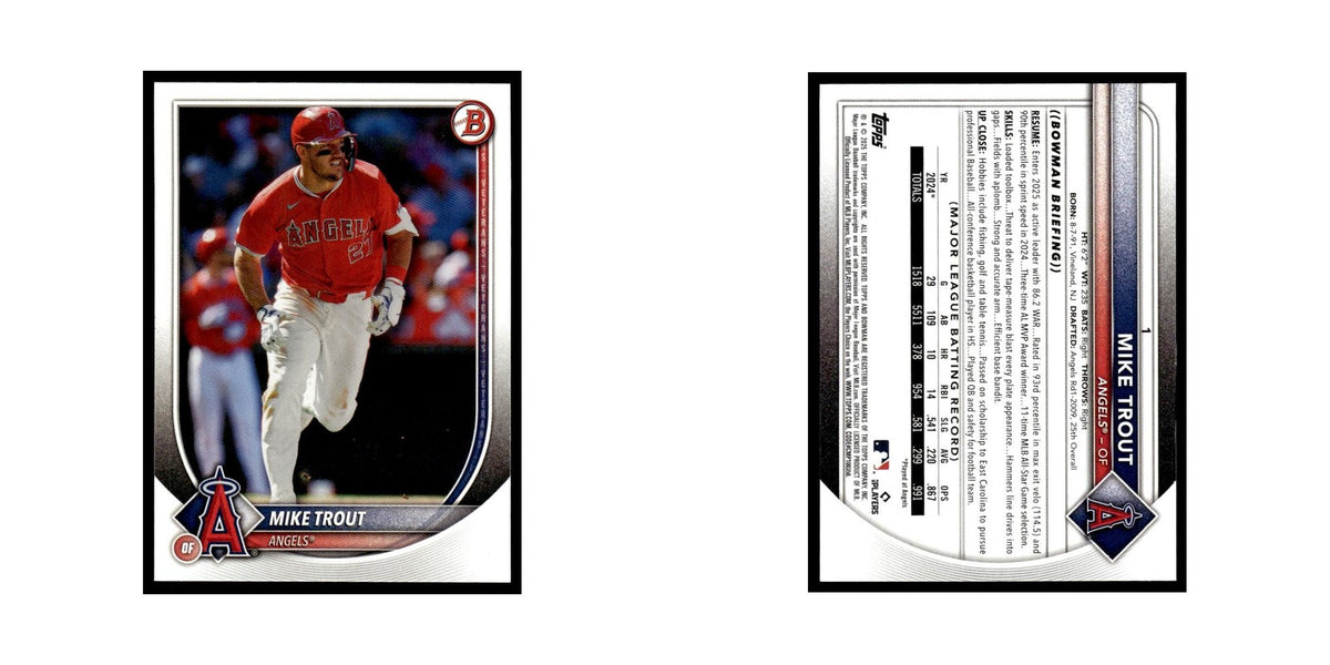 2025 Bowman Mike Trout Angels #1