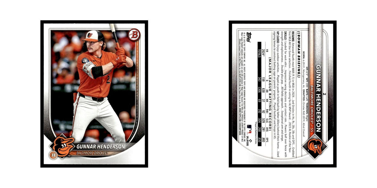 2025 Bowman Gunnar Henderson Orioles #2