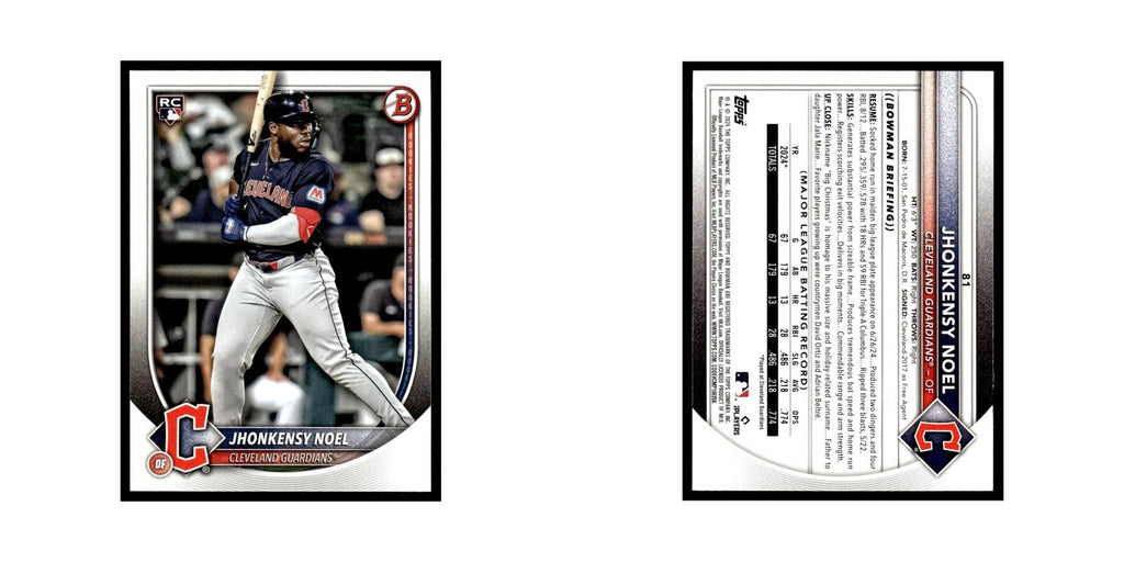 2025 Bowman Jhonkensy Noel RC Guardians #81