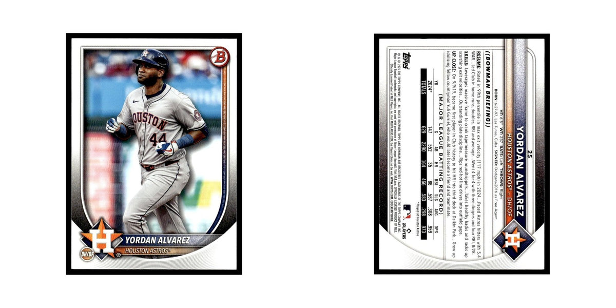 2025 Bowman Yordan Alvarez Astros #25