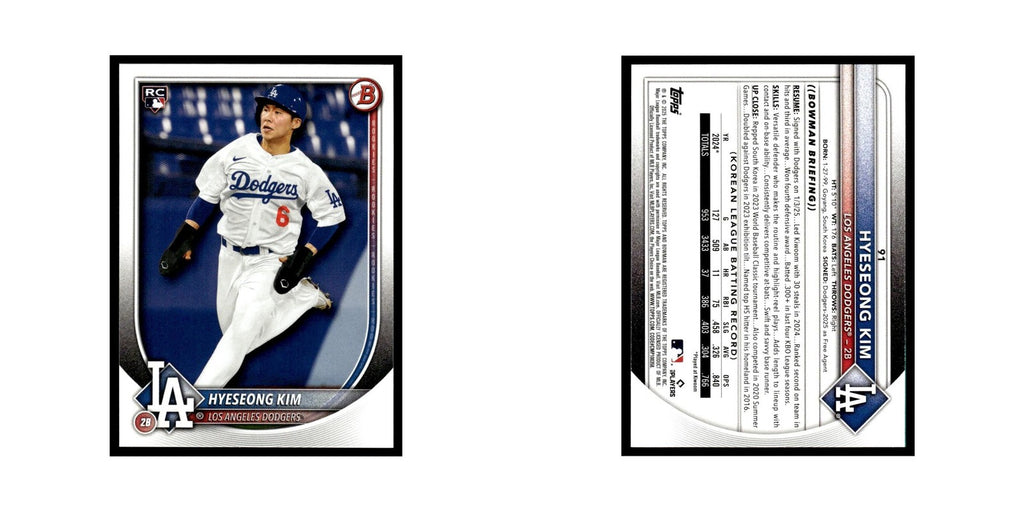 2025 Bowman Hyeseong Kim RC Dodgers #91