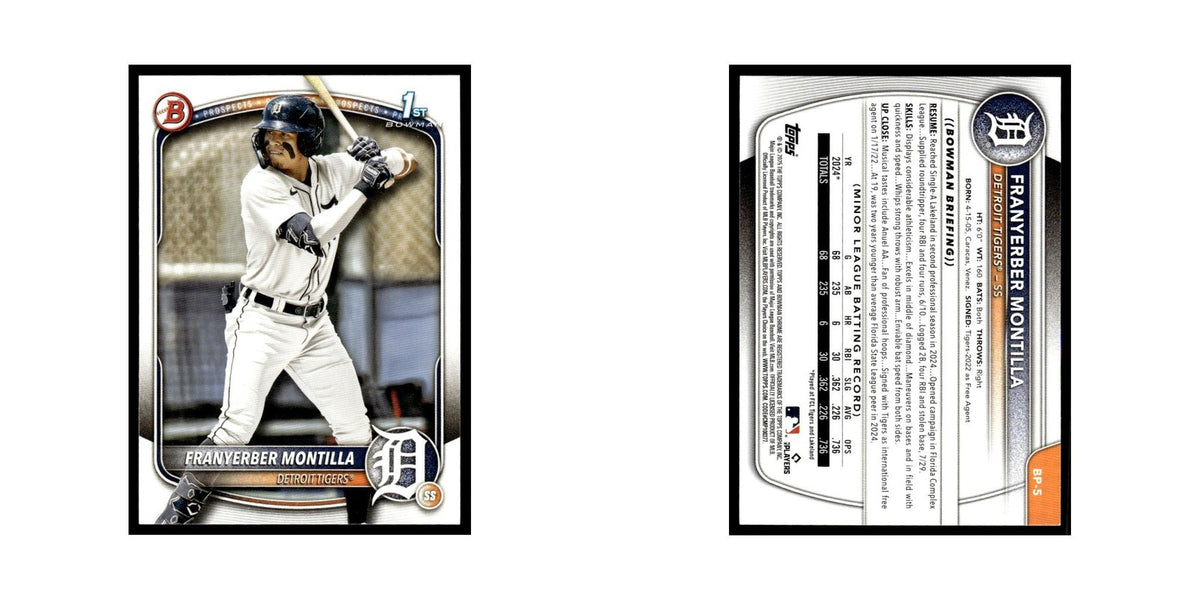 2025 Bowman Prospects Franyerber Montilla Tigers #BP-5