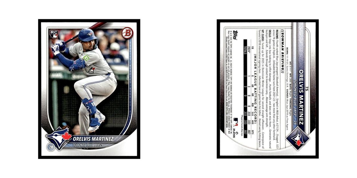2025 Bowman Orelvis Martinez RC Blue Jays #75