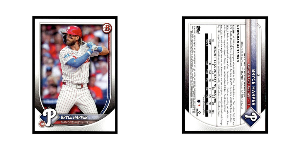 2025 Bowman Bryce Harper Phillies #3